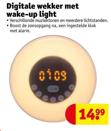 De - Digitale wekker met wake-up light