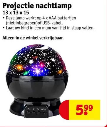 De - Projectie nachtlamp