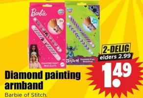 Barbie - Diamond painting armband