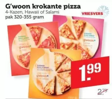 Hawaii - krokante pizza 4-Kazen,  of Salami