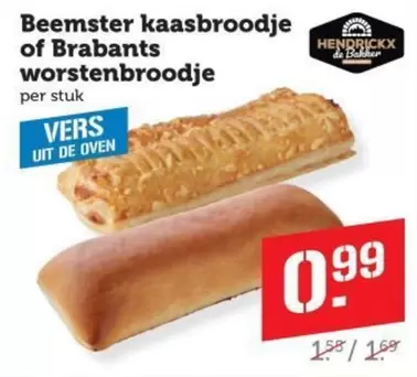 De - kaasbroodje of Brabants worstenbroodje