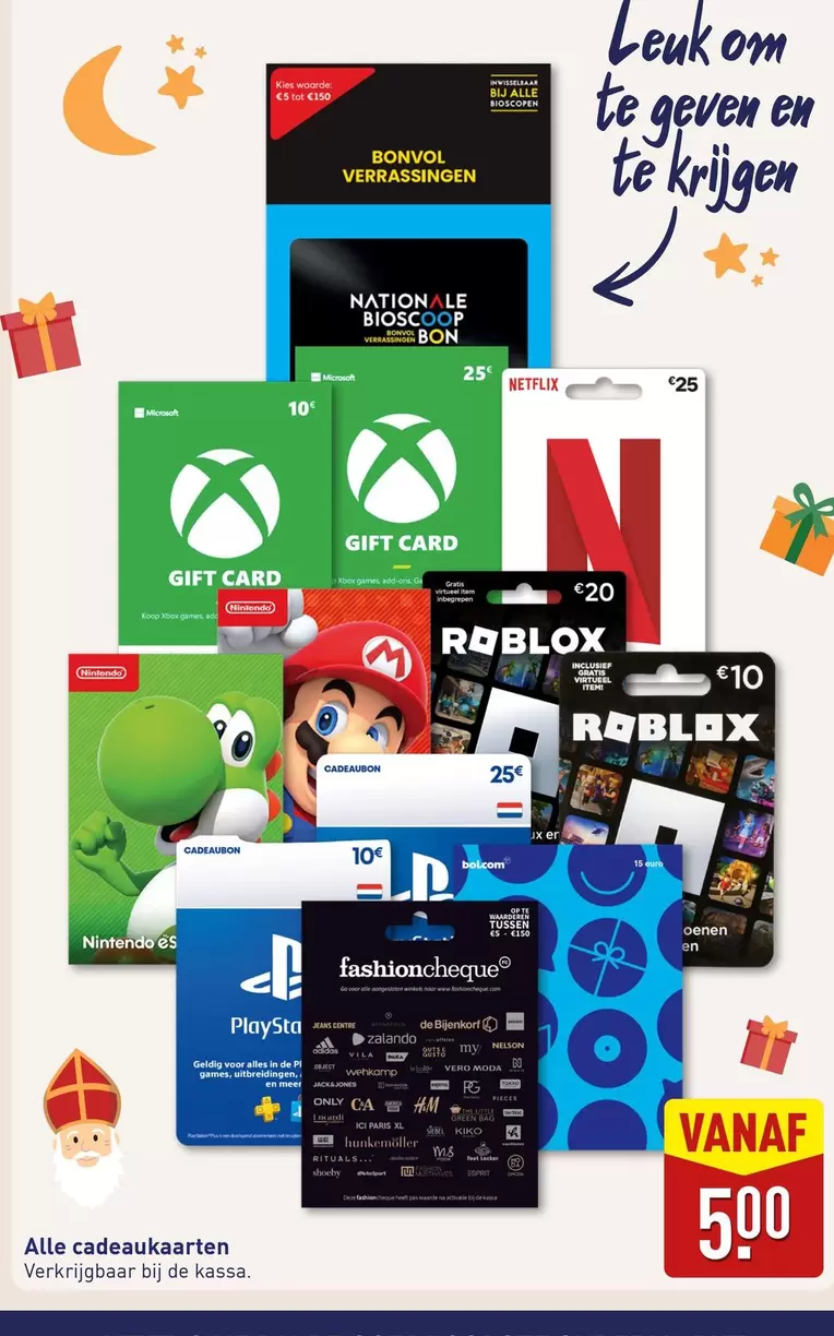 Nintendo - Alle cadeaukaarten