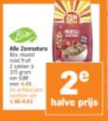 Biox muesli rood fruit