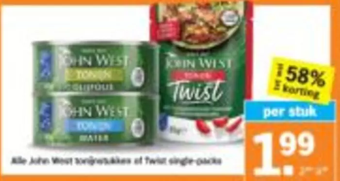 tonijnstukjes of Twist single-packs