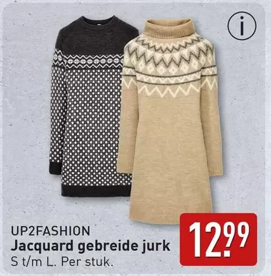 Jacquard gebreide jurk