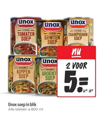 extra - Unox soep in blik
