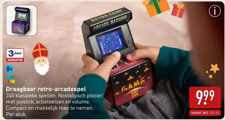 Draagbaar retro-arcadespel