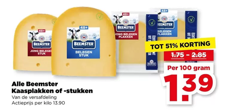 De - Kaasplakken of -stukken