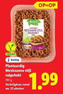 Plantaardig Mexicaanse stijl rulgehakt