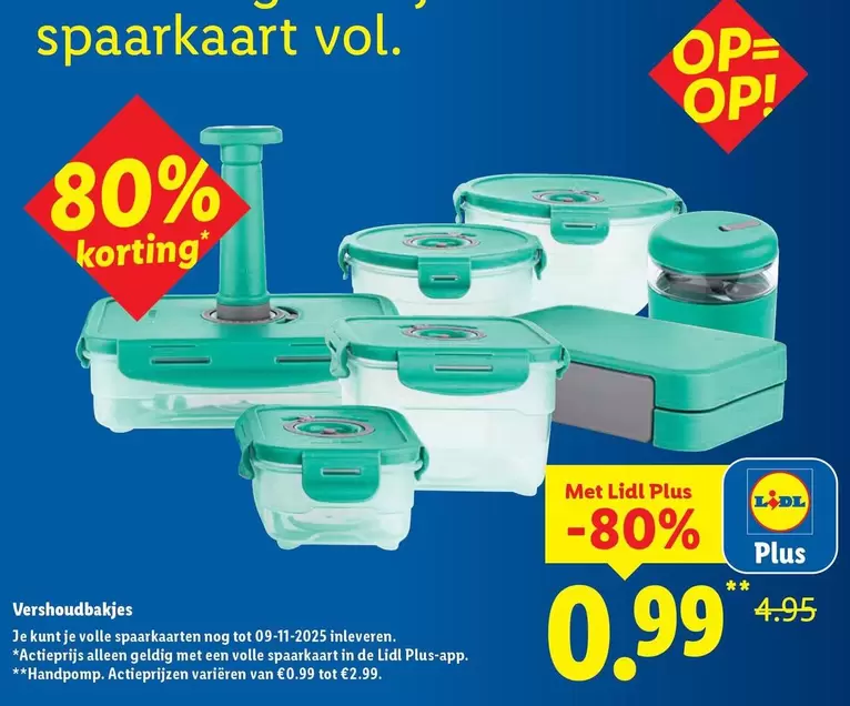 De - Vershoudbakjes