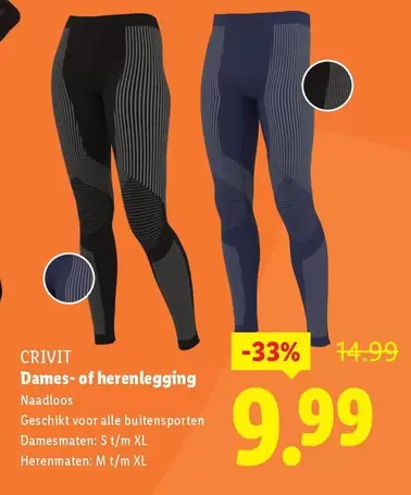 Dames- of herenlegging