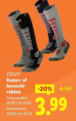Dames- of herenski- sokken