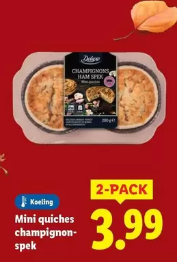 Mini quiches champignon-spek