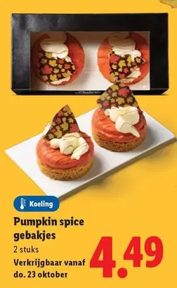 Pumpkin spice gebakjes