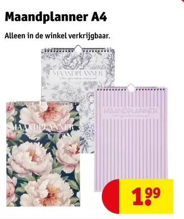 De - Maandplanner A4