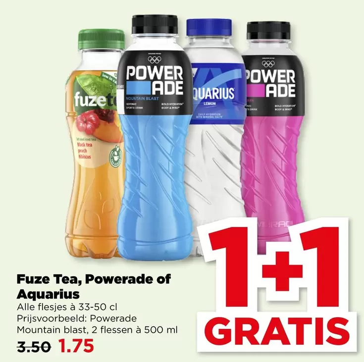 Powerade - Fuze Tea,  of Aquarius