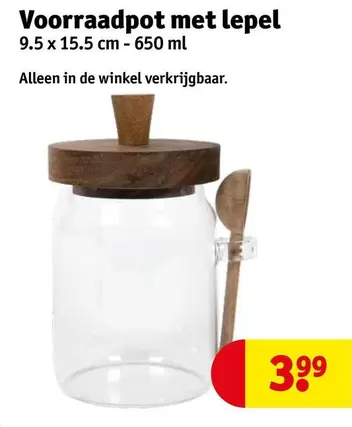 De - Voorraadpot met lepel