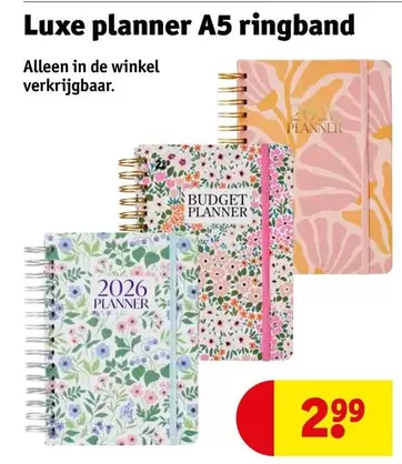 De - Luxe planner A5 ringband