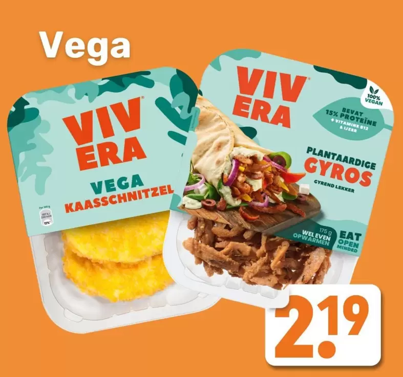 VEGA KAASSCHNITZEL or PLANTAARDIGE GYROS