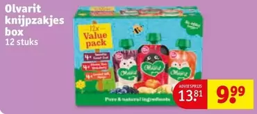 Natural - Knijpzakjes Box