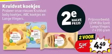 Abc - Kruidvat baby koekjes, ABC koekjes en Lange Vingers
