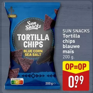 Sun - Tortilla chips blauwe maïs