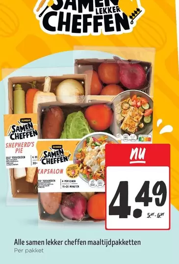 Jumbo - Samen Lekker Cheffen Maaltijdpakketten