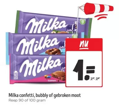 Milka - confetti, bubbly of gebroken moot
