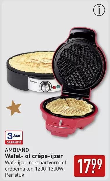 Wafel- of crêpe-ijzer