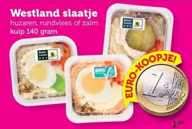 slaatje huzaren, rundvlees of zalm