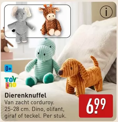 Dino - Dierenknuffel