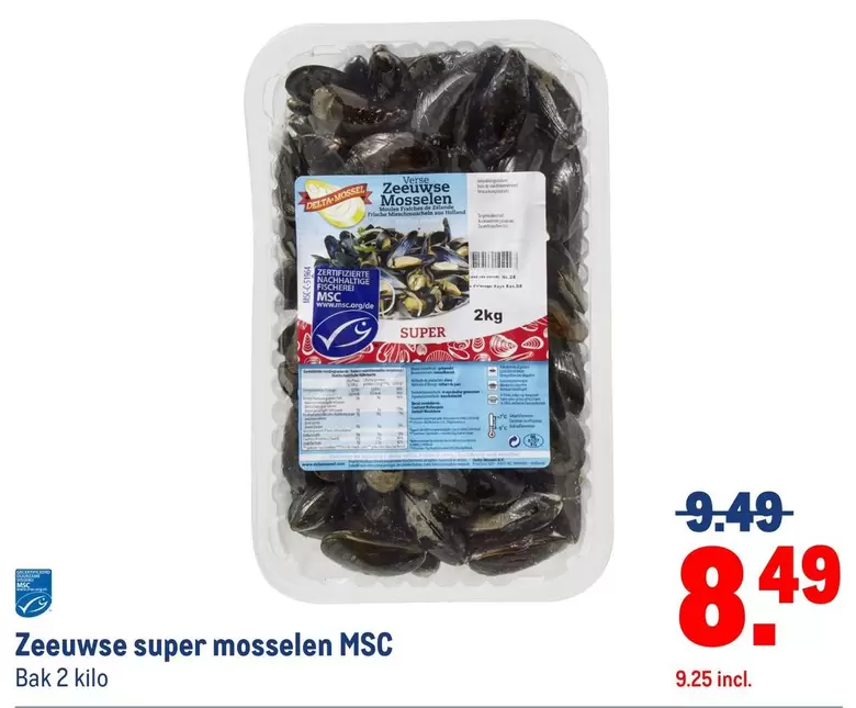 De - Zeeuwse super mosselen MSC
