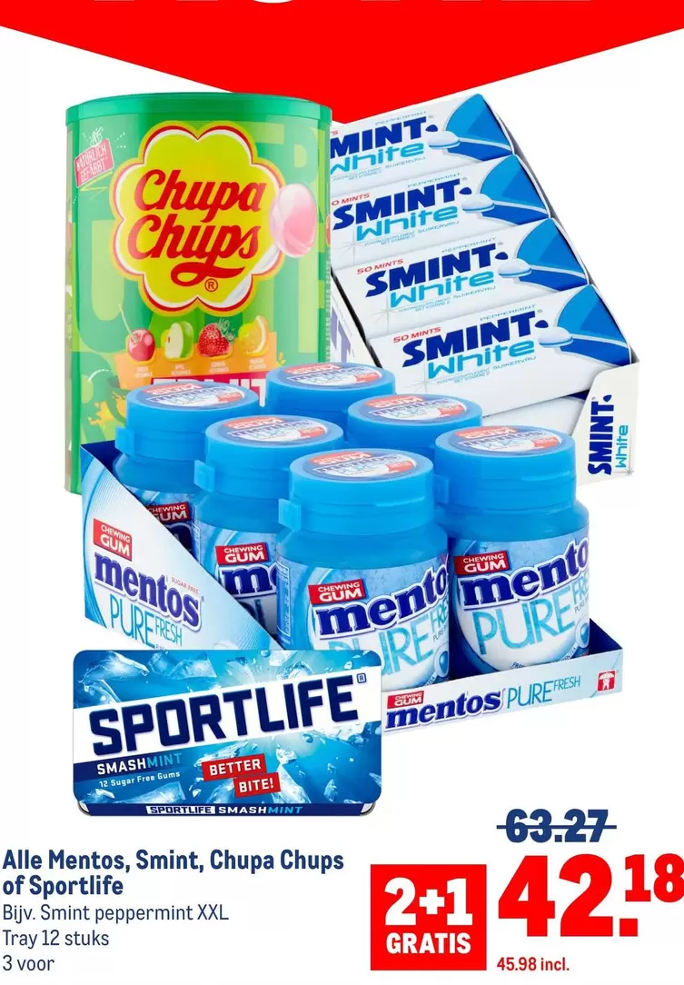 White - Mentos, Smint, Chupa Chups of Sportlife