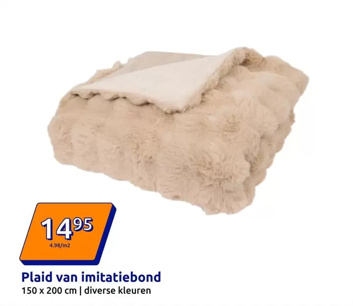 Plaid van imitatiebond