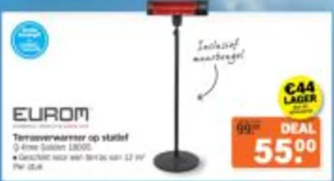 Op - Terrasverwarmer op statief