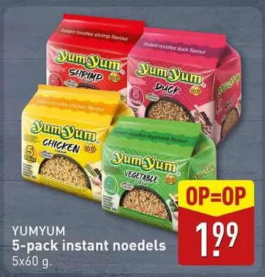 5-pack instant noedels
