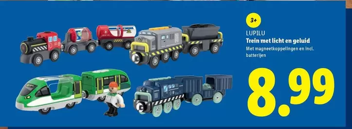 Trein met licht en geluid