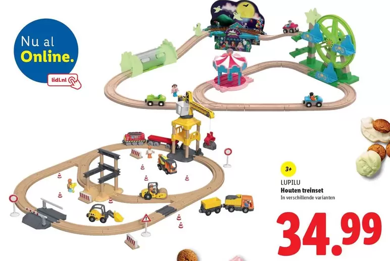 Houten treinset