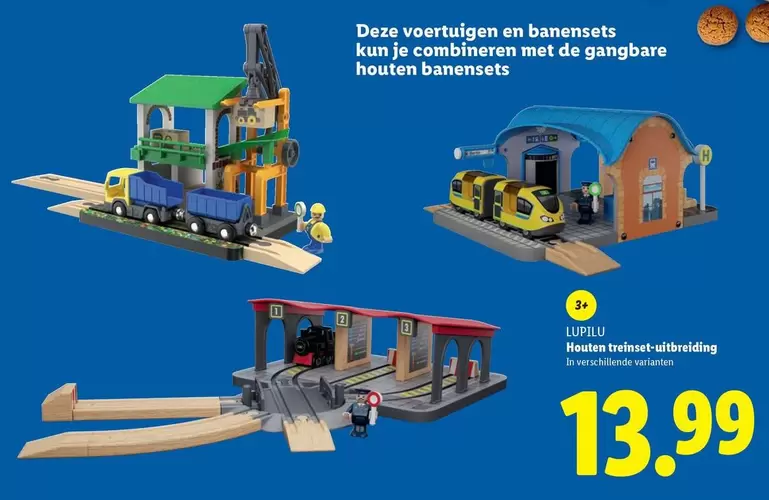 De - Houten treinset-uitbreiding