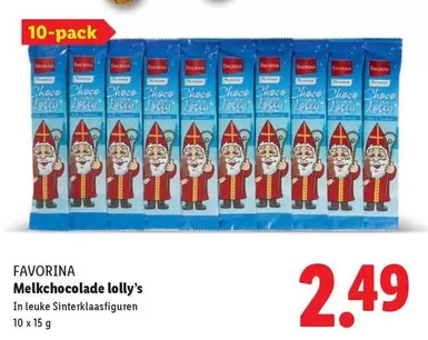 Melkchocolade lolly's