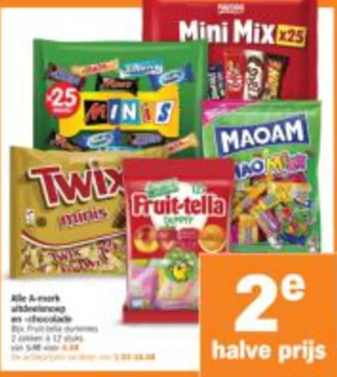 Twix - Mini Mix, MINIS,  minis, Fruit-tella Gummy, MAOAM