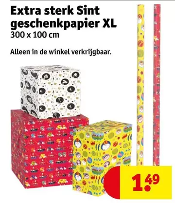 extra - Sint geschenkpapier XL