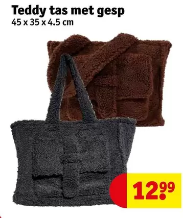 Teddy tas met gesp