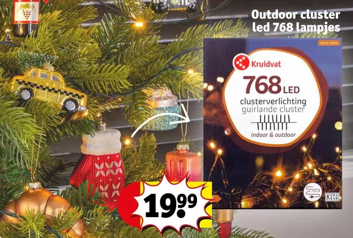 White - Outdoor cluster led 768 lampjes