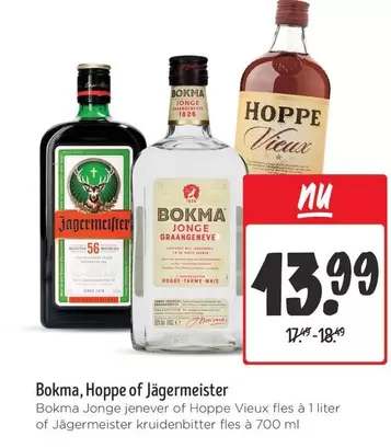 Jagermeister - Bokma, Hoppe of Jägermeister