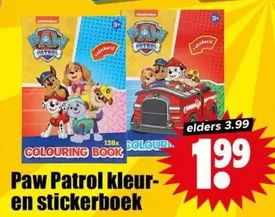 Paw Patrol - kleur- en stickerboek