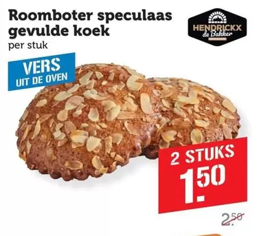 De - Roomboter speculaas gevulde koek