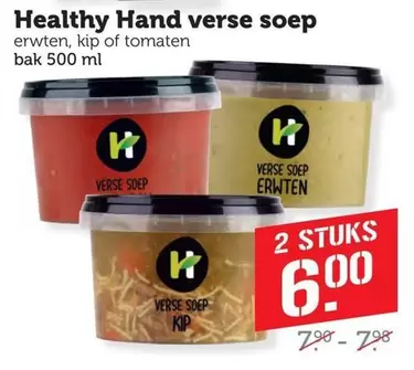 Healthy Hand verse soep