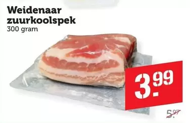 Weidenaar zuurkoolspek
