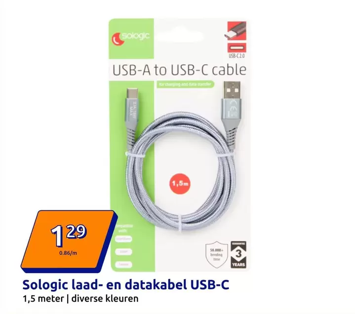laad- en datakabel USB-C